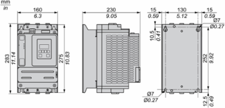 Soft starter, Altivar Soft Starter ATS430, 75A, 208 to 600V AC, control supply 110 to 230V AC