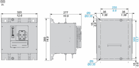 Altivar Soft Starter 320A 208-690V AC, Control Supply 110-230V AC