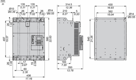 Soft starter, Altivar Soft Starter ATS490, 1200A, 208 to 690V AC, control supply 110 to 230V AC