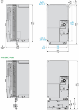 Variable Speed Drive 11kW 200-240V 3 Phase Compact