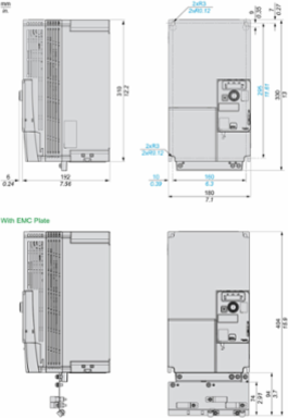 Variable Speed Drive, 15kW, 380-500V, Compact, 180mm Width