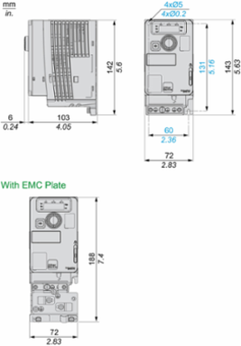 Variable Speed Drive 0.18 kW 200-240V 1 Phase Compact