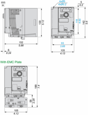 Variable Speed Drive, 1.1 kW, 380-500V, Compact Design