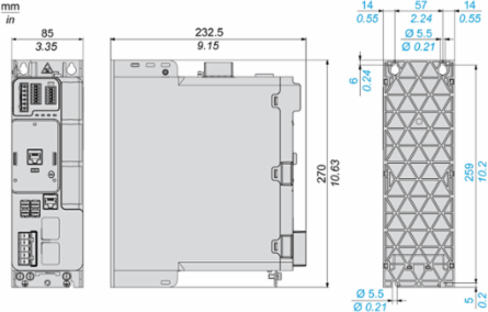 Variable Speed Drive 0.75kW 400V 3-Phases Ethernet