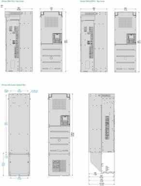 Altivar Process Variable Speed Drive 55kW 75hp 200-240V IP00