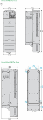 Variable Speed Drive 90kW 125hp 380-480V IP21