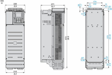 Altivar Process Variable Speed Drive 45kW 400-480V IP21