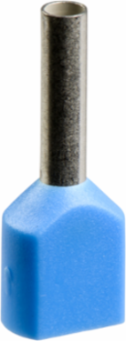 Linergy TR Cable Ends, Twin Conductor, 0.75 mm², Blue, Medium Size, 5 Sets of 100