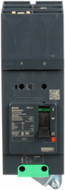 PowerPact B Circuit Breaker, 20A, 2 Pole, 600Y/347VAC, 14kA, Thermal-Magnetic