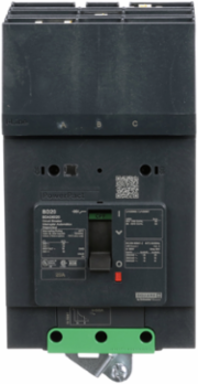 PowerPacT B Circuit Breaker, 20A, 3 Poles, 14kA Breaking Capacity, I-Line