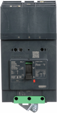 PowerPacT Molded Case Circuit Breaker, 80A, 3 Pole, 14kA, I-Line