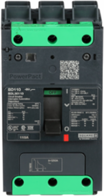 PowerPacT B 110A Circuit Breaker, 3 Pole, 14kA, Thermal Magnetic