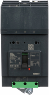 PowerPact B Circuit Breaker, 20A, 3-Pole, I-Line, 80% Continuous Rating