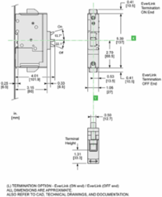 PowerPact B Circuit Breaker, 100A, 1 Pole, 600Y/347VAC, 18kA