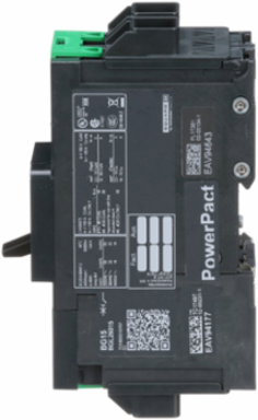PowerPact B Circuit Breaker, 15A, 2 Pole, 600Y/347VAC, 80% Rating, 18kA