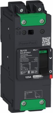 PowerPacT B Circuit Breaker, 20A, 2 Pole, 600Y/347VAC, 18kA