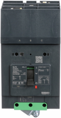 PowerPact B Compact Circuit Breaker 70A 3 Pole 600Y/347VAC 25kA