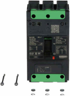 PowerPact B Circuit Breaker 100A 3 Pole 25kA Thermal Magnetic 80%