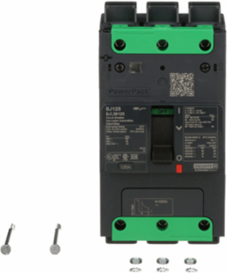 PowerPact B Circuit Breaker 125A 3 Pole 600Y/347VAC 25kA