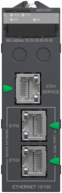 Modicon M580 Communication Module, 3 Ethernet Ports, IP20, 0.2 kg