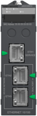Modicon M580 Network Module, 3 Ethernet Ports, IP20, 0.2 kg