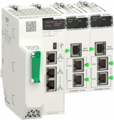 Modicon M580 Network Module, 3 Ethernet RJ45 Ports, IP20, 0.2 kg