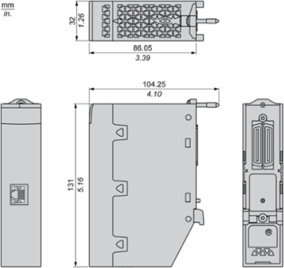 Modicon M580 Communication Module with OPC UA, 86.05 mm Length, IP20