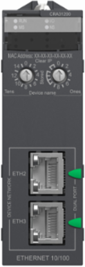 Modicon X80 Ethernet RIO Drop Adaptor, 2 Port, IP20
