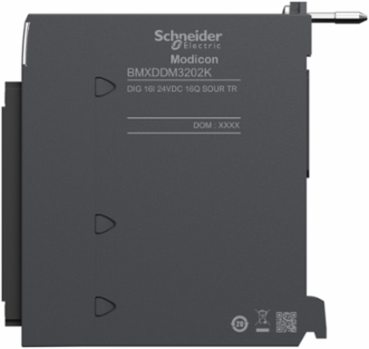 Discrete I/O Module, 16 Inputs, 16 Outputs, 24V DC Positive, IP20