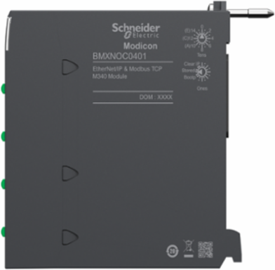 Modicon M340 Ethernet TCP/IP Network Module, 4 x RJ45, IP20, 555mA