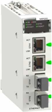 Fiber Converter Modicon X80 2CH 100Mb 32 mm Wide