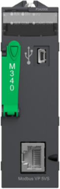 Modicon M340 Processor Module, 1024 Discrete I/O, 256 Analog I/O, IP20