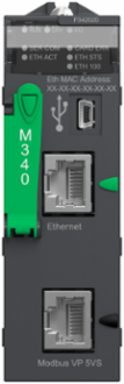 Modicon M340 Processor Module, Max 1024 Discrete I/O, 256 Analog I/O, IP20