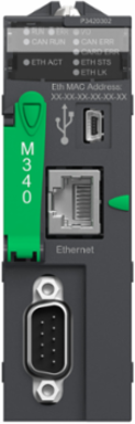Modicon M340 Processor Module, 1024 Discrete I/O, 256 Analog I/O, Ethernet