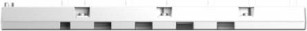 Modicon X80 Ruggedized Backplane, 4 Slots, 242.4 mm Width