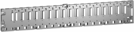 Backplane, Modicon X80, 16 slots, panel, mounting plate mounted