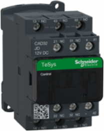 TeSys Deca Control Relay, 3NO+2NC, 12VDC, 45mm Width, IP2X Protection