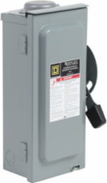 General Duty Safety Switch, 60A, 120/240V AC, 2-Pole, Fusible, NEMA 3R
