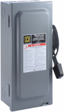 General Duty Safety Switch 60A, 120/240V AC, 3 Poles, NEMA 1