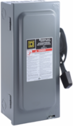 General Duty Safety Switch 60A, 120/240V AC, 3 Poles, NEMA 1