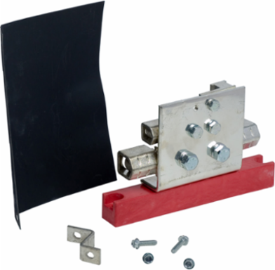 600A Copper Solid Neutral Assembly, AWG 1-600 kcmil, Halogen Free