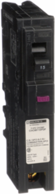 Miniature Circuit Breaker 15A 1 Pole 120V AC 10kA AIR Plug-On Neutral