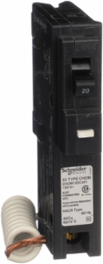 Homeline Mini Circuit Breaker, 20A, 1 Pole, 10kA AIR, Plug-On