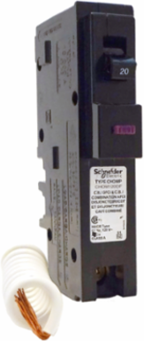 Mini Circuit Breaker, 20A, 1 Pole, 120VAC, 10kA AIR, Plug-in