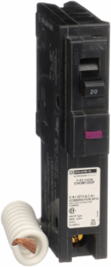 Mini Circuit Breaker, 20A, 1 Pole, 120VAC, 10kA AIR, Plug-in