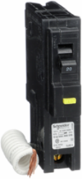Miniature Circuit Breaker 20A 1-Pole 120VAC GFCI Plug-On 10kA