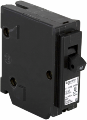 Homeline Circuit Breaker 120V 40A 1P Miniature, HACR Rated