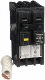 Mini Circuit Breaker, 30A, 2 Pole, 120/240V AC, 10kA AIR, Ground Fault Class A
