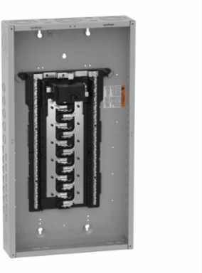 Homeline Load Centre, 24 Spaces, 48 Circuits, 100A, NEMA 1