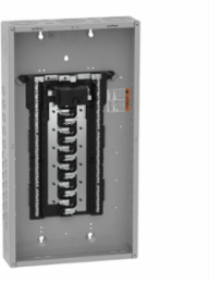 Homeline Load Centre, 24 Spaces, 48 Circuits, 100A, NEMA 1
